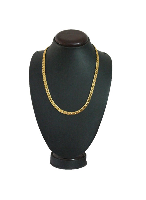 Gold Herringbone Fashion Stainless Steel Chain  