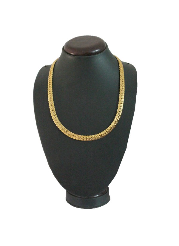 Gold Herringbone Fashion Gold Plated Chain  