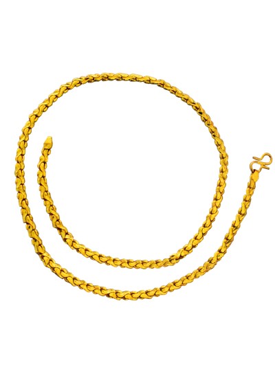 Gold Herringbone Fashion Stainless Steel Chain  