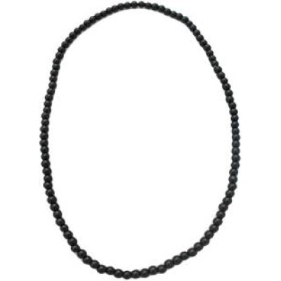 Elegant Black Fashion Wood Mala Chain Necklace 