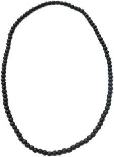 Elegant Black Fashion Wood Mala Chain Necklace 