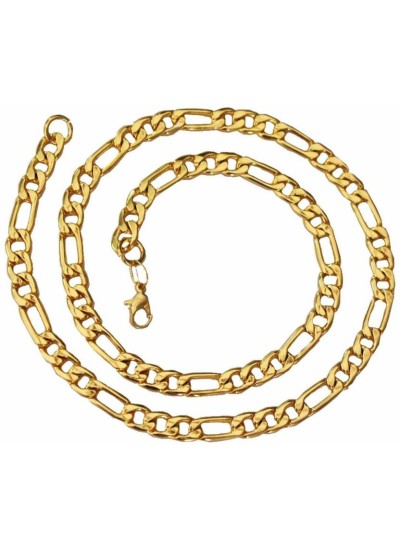 Men's Gold Capital Initial Figaro Necklace – Gogo Lush