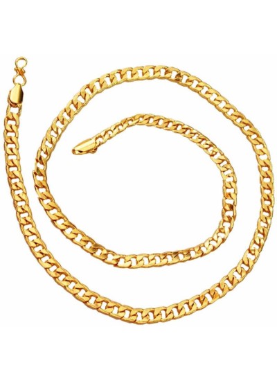 Sachin Tendulkar inspired Elegant Gold Curb Fashion Chain 