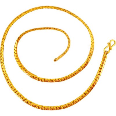  Gold  Herringbone Design Geometric Pattern Chain