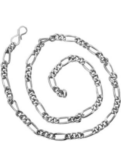 Silver  24k Figaro Design  Chain 