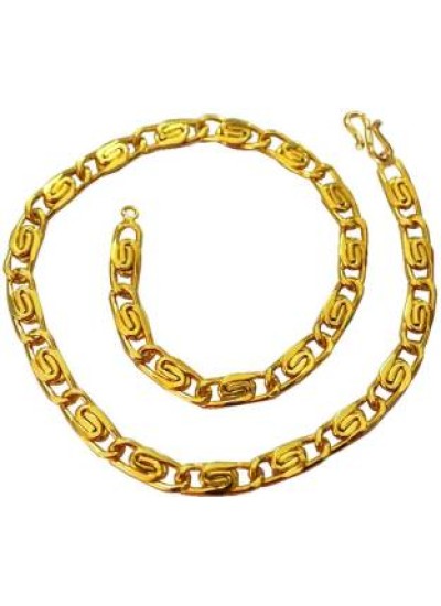 Gold Snail Design Gold Plated Brass Chain 