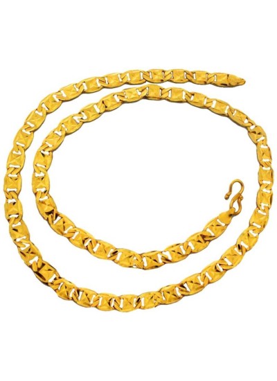 Elegant Gold Mariner Link Fashion Stainless Steel Chain 