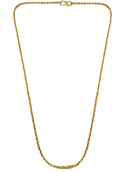 Cable Design Yellow Gold Plated Brass Chain