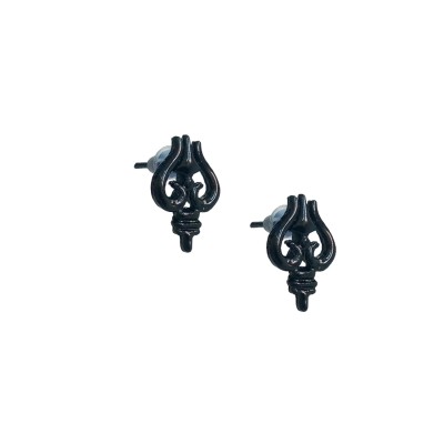 Shiva Trishul Design Stud Earring For Men