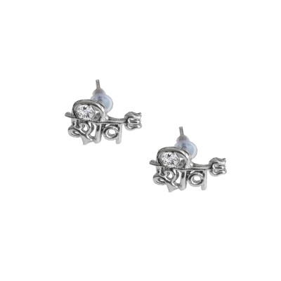 Shiva Trishul Design Stud Earring For Men