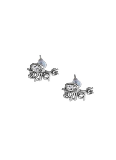 Shiva Trishul Design Stud Earring For Men