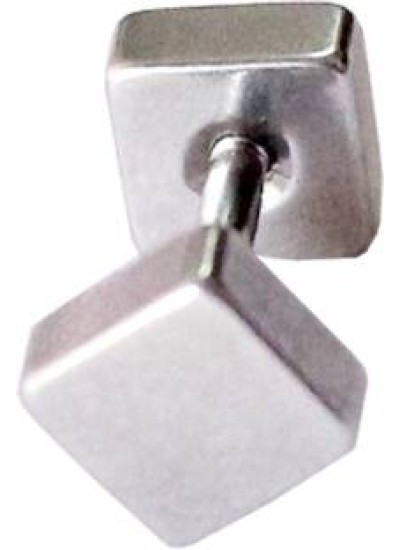 Silver  Square Shape Stud Earring 