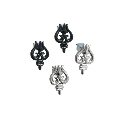 Shiva Trishul Design Stud Earring For Men