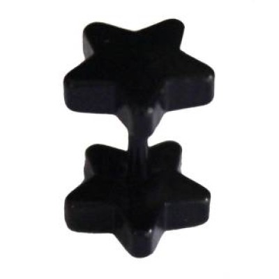 Black  Star Shape Fashion Stud Earring 