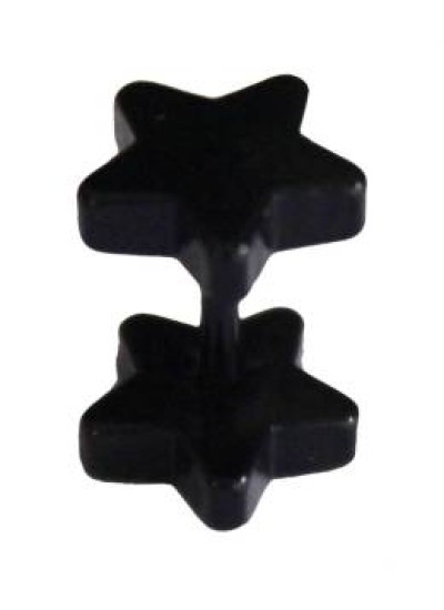 Black  Star Shape Fashion Stud Earring 