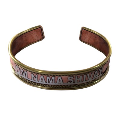 Menjewell Elegant Om Namah Shivay copper Kada