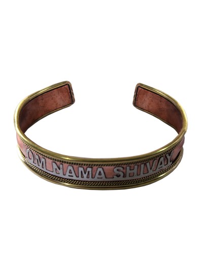 Menjewell Elegant Om Namah Shivay copper Kada