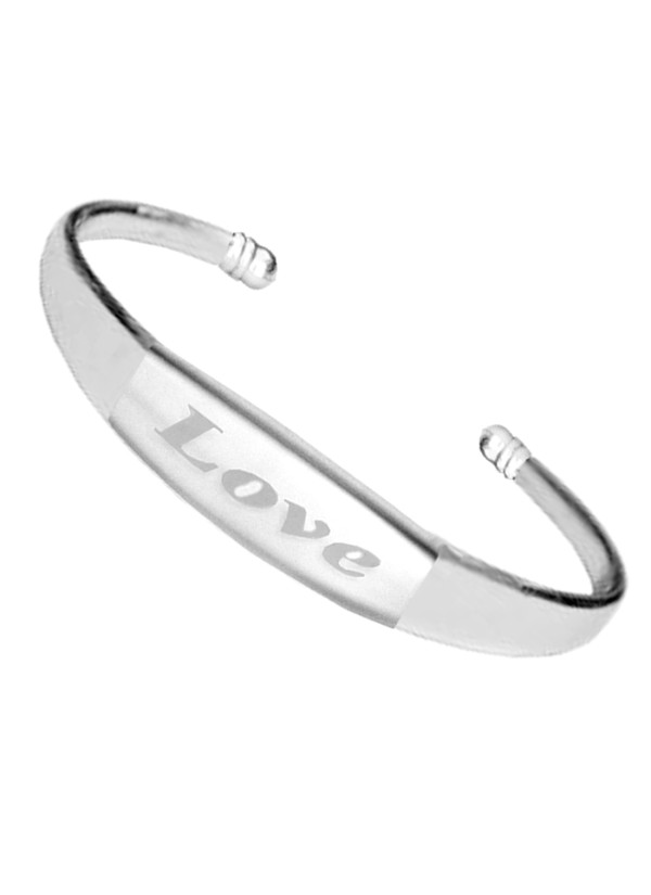 Silver Adjustable Fashion Love Kada 