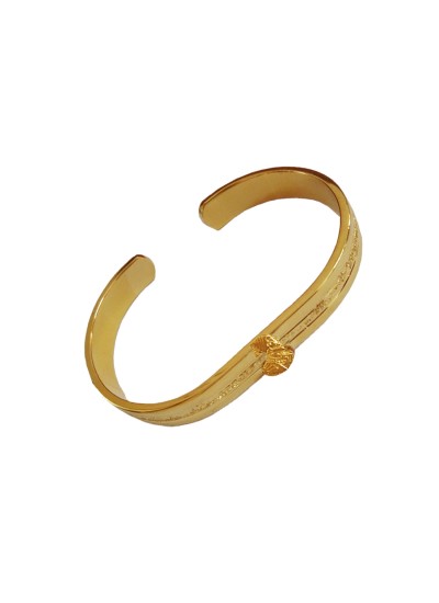 Menjewell Shivaji Gold plated Stylish Brass kada