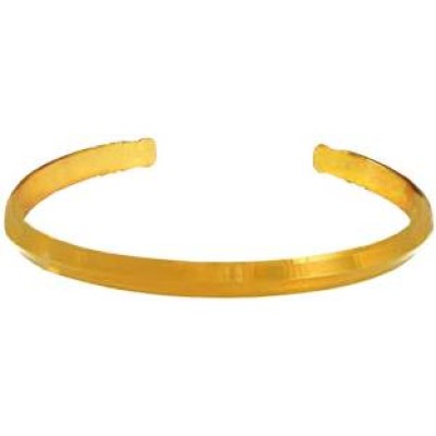 Gold Adjustable Punjabi Sardar ji Sikkh Fashion Brass Kada 