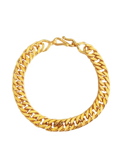 Gold 'Simple but Classic' Link Chain Design Bracelet For Men