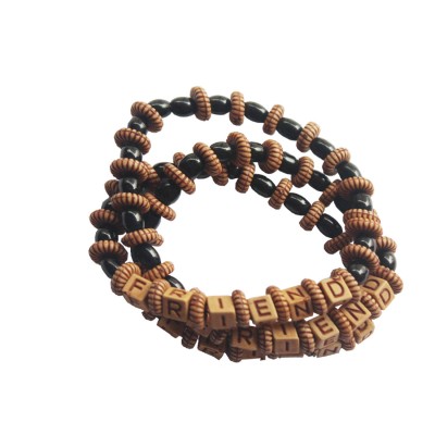 "FRIEND"In Alphabet Beads Design Friendship Bracelet