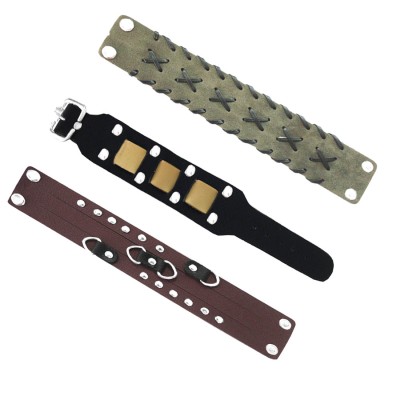 Stylish & Fancy Multicolor wristband Combo Leather Bracelet