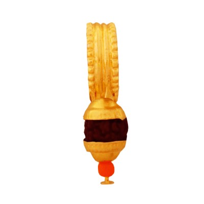 Gold Plated Rudraksha Bali Gold Non piercing Clip on Earring