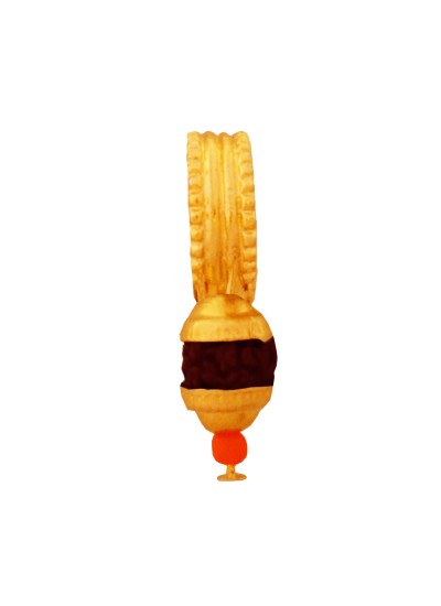 Gold Plated Rudraksha Bali Gold Non piercing Clip on Earring