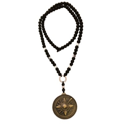 Menjewell New Collection Round Martell Design Pendant With Chain