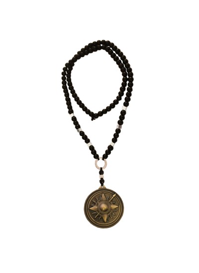 Menjewell New Collection Round Martell Design Pendant With Chain