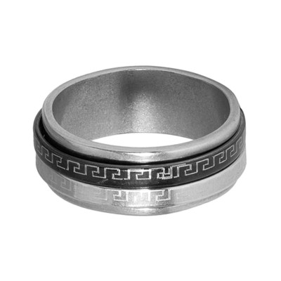 Black::Silver  Thumb ring Fashion Ring 