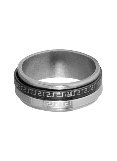 Black::Silver  Thumb ring Fashion Ring 