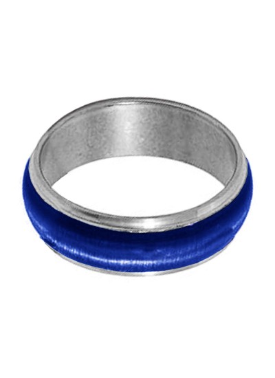 Blue Thumb Band Fashion Ring 