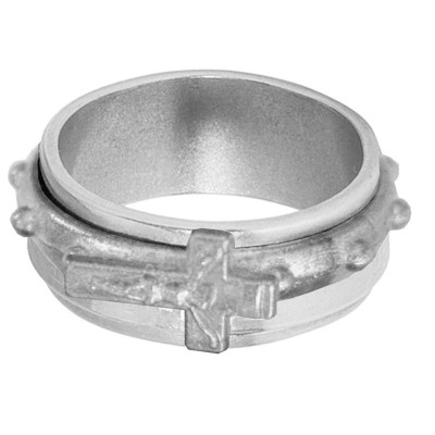 Silver  Christ cross Fashion Ring 