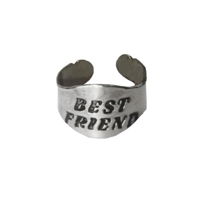 Sliver  Friendship day Special Open End Fashion Ring 