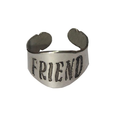 Sliver  Friendship day Special Open End Fashion Ring 