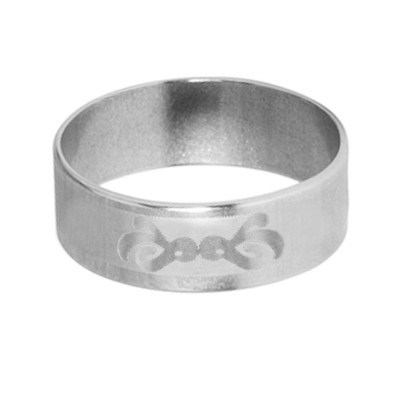 Silver  Floral Shape Design Thumb Ring 