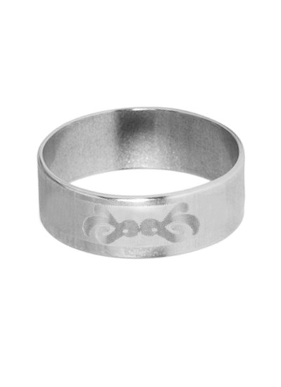 Silver  Floral Shape Design Thumb Ring 