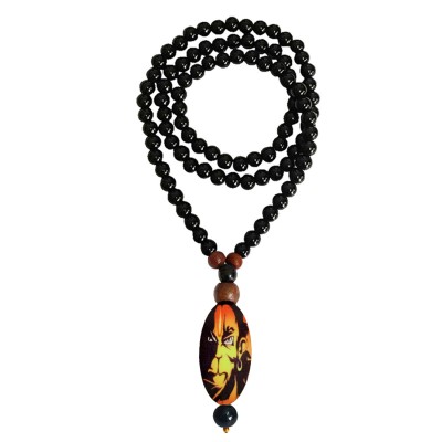 Pawan Putra Hanuman Bajrang Bali Black Onyx Beads Mala