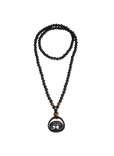 Tree Of Life Rudraksha Onyx Beads Mala