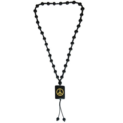 Shambala Peace Black Beads Mala By Menjewell