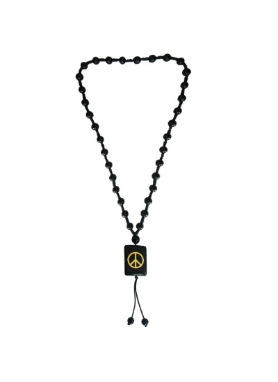 Shambala Peace Black Beads Mala By Menjewell