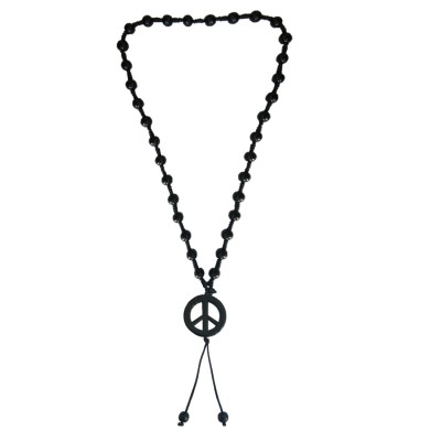 Shambala Peace Black Beads Mala By Menjewell