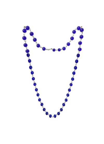 Blue Crystal Beads Mala By Menjewell 