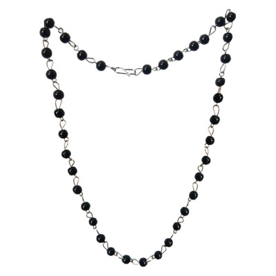 Black Crystal Beads Mala By Menjewell 