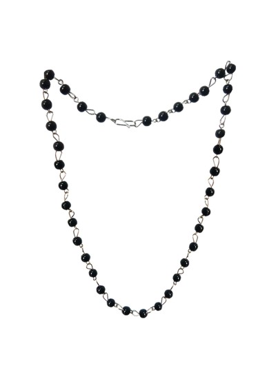 Black Crystal Beads Mala By Menjewell 