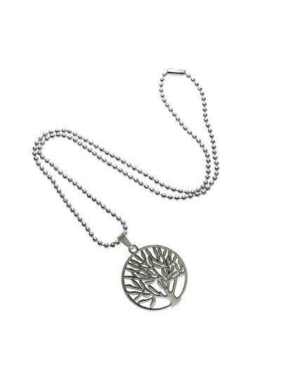 Sterling Silver Tree of Life w/ CZ Pendant Necklace | USA Kilts