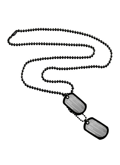 925 Sterling Silver Mini Dog Tag Necklace - Laurane Elisabeth