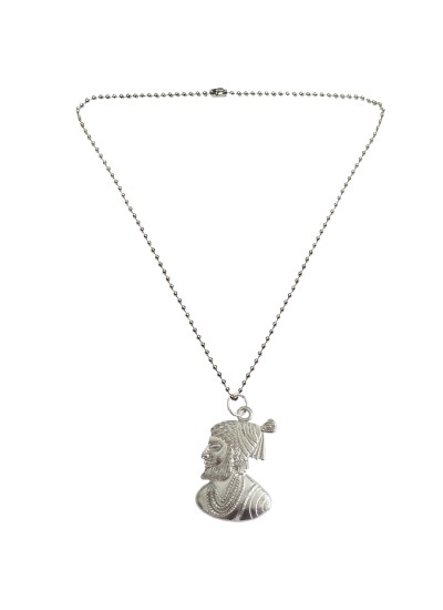 Menjewell New Collection Silver Chhatrapati Shivaji Maharaj Fashion  Pendant